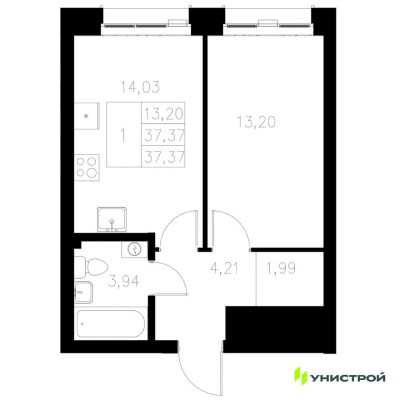 1к. квартира