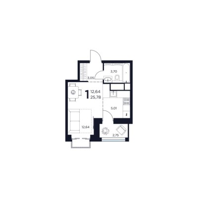 1к. квартира