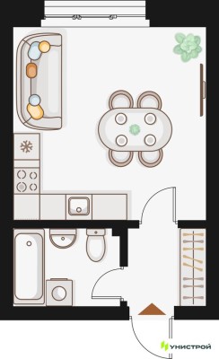 1к. квартира