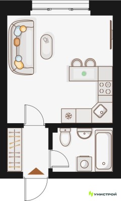 1к. квартира