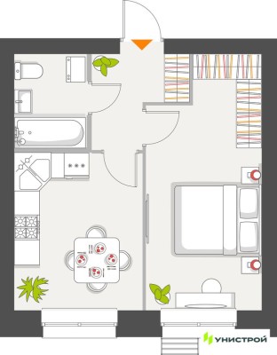 1к. квартира