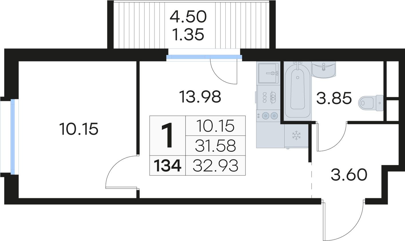 1к. квартира