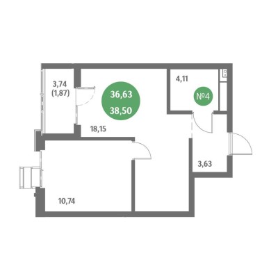 1к. квартира