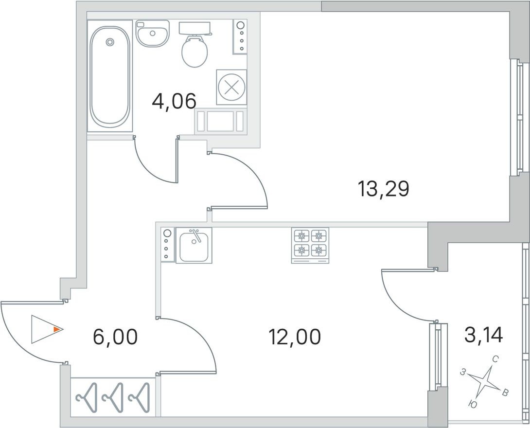1к. квартира