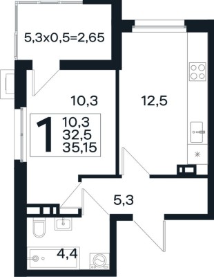 1к. квартира