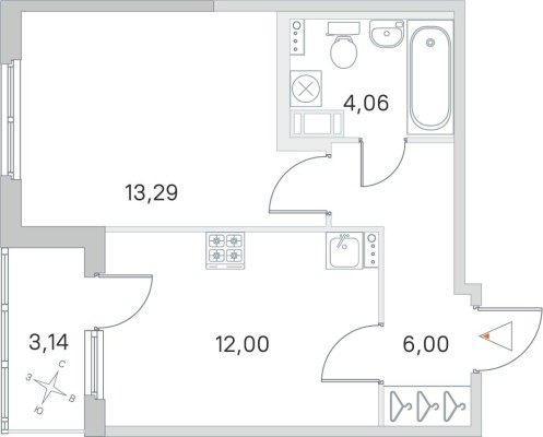 1к. квартира