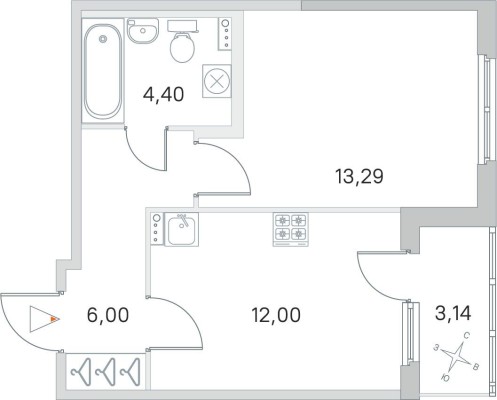 1к. квартира