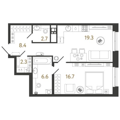 1к. квартира