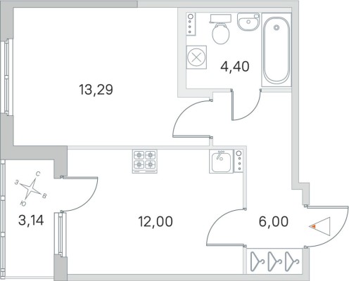 1к. квартира