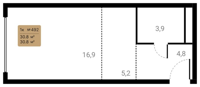 1к. квартира