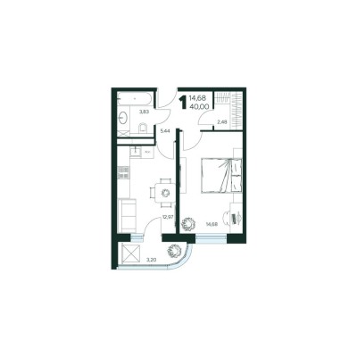 1к. квартира