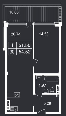 1e апартаменты