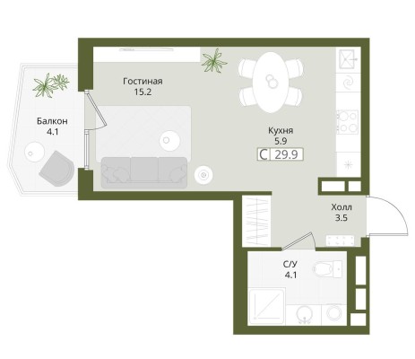 Студия-квартира