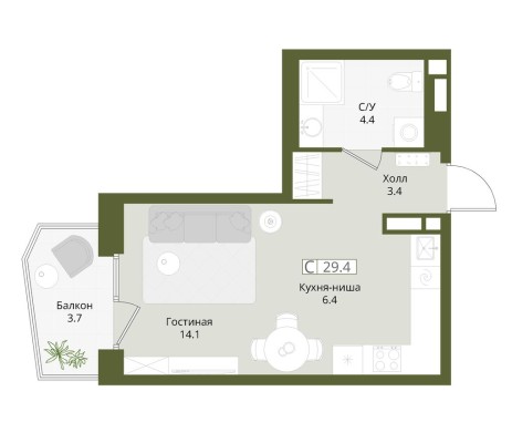 Студия-квартира