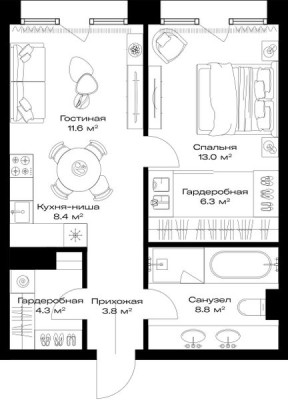 1к. квартира