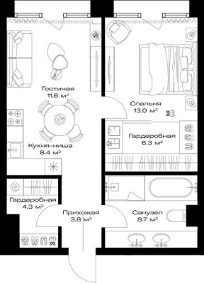 1к. квартира