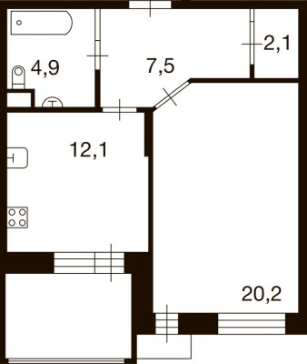 1к. квартира
