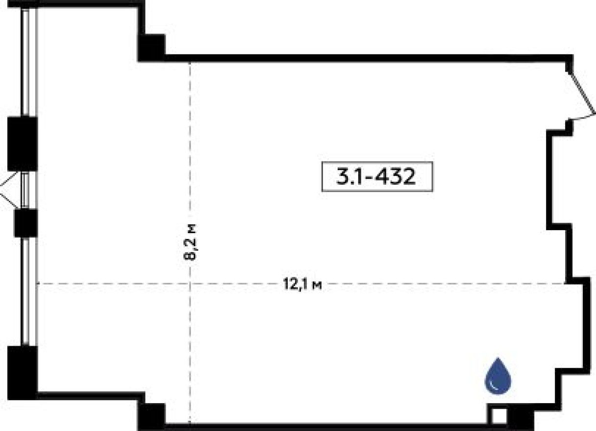Офисное помещение, 98.9 м²