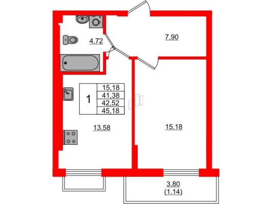 1к. квартира