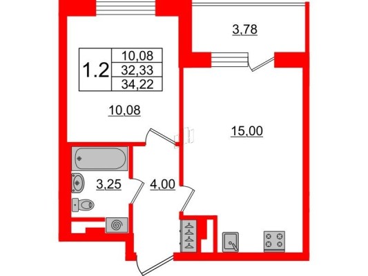 1к. квартира