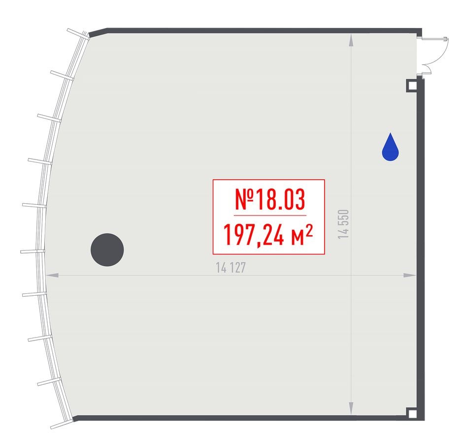 Офисное помещение, 197.2 м²