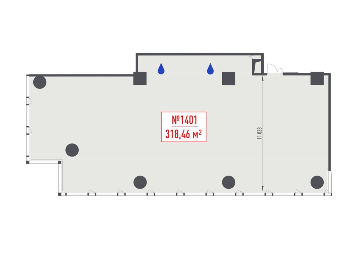 Офисное помещение, 320.8 м²