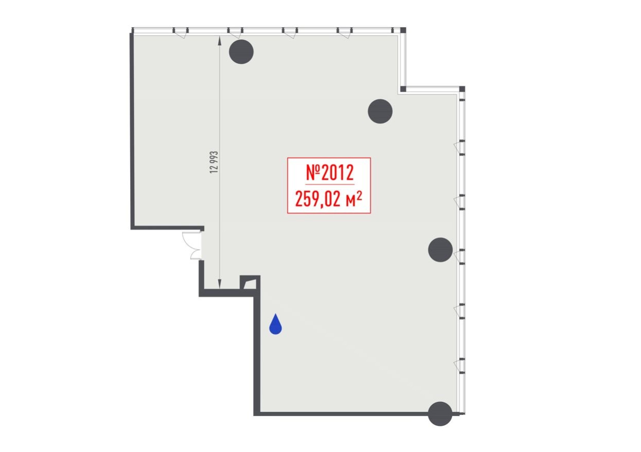 Офисное помещение, 256.6 м²