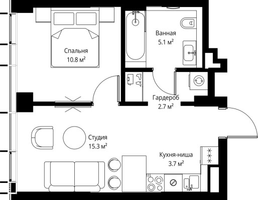 1к. квартира