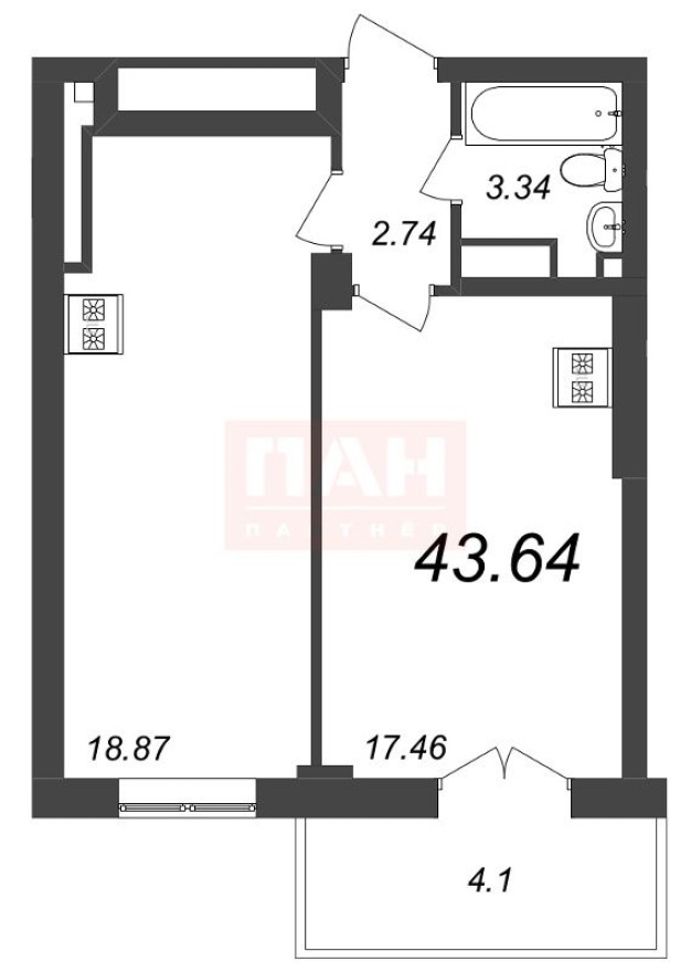 2е квартира