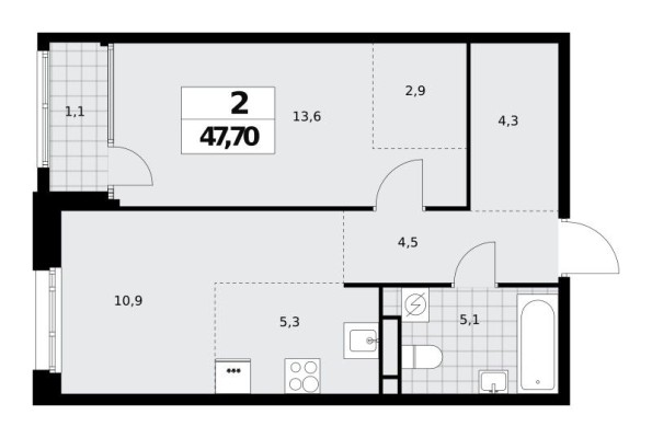 2к. квартира