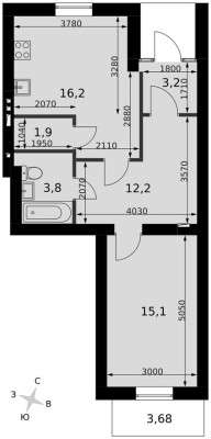 1е квартира