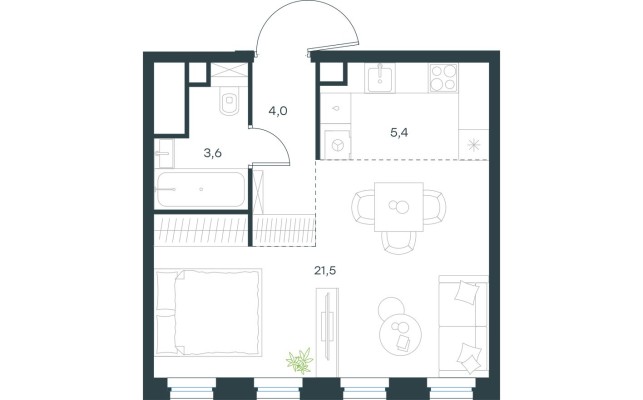 1к. квартира