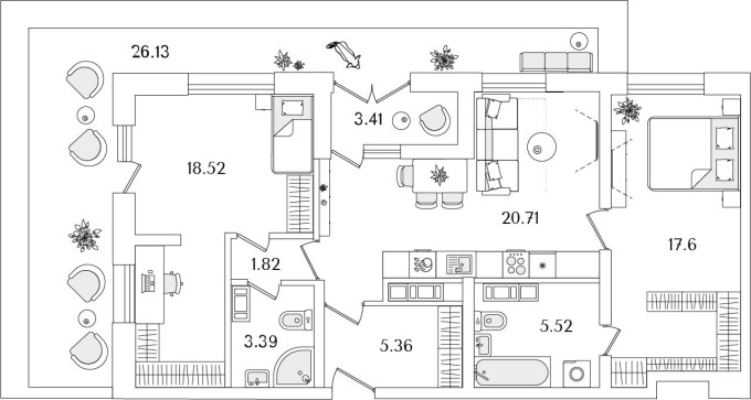 2к. квартира