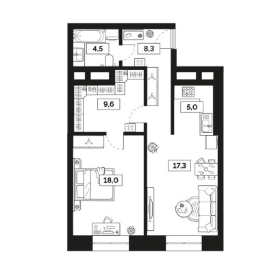 2к. квартира