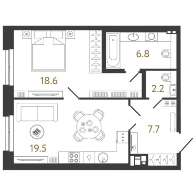 1к. квартира