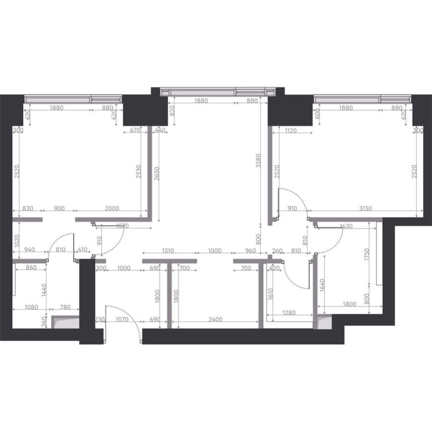 2к. квартира, 60.7 м²