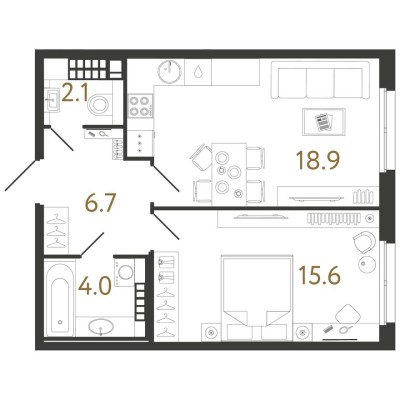 1к. квартира