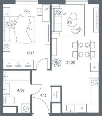 1к. квартира