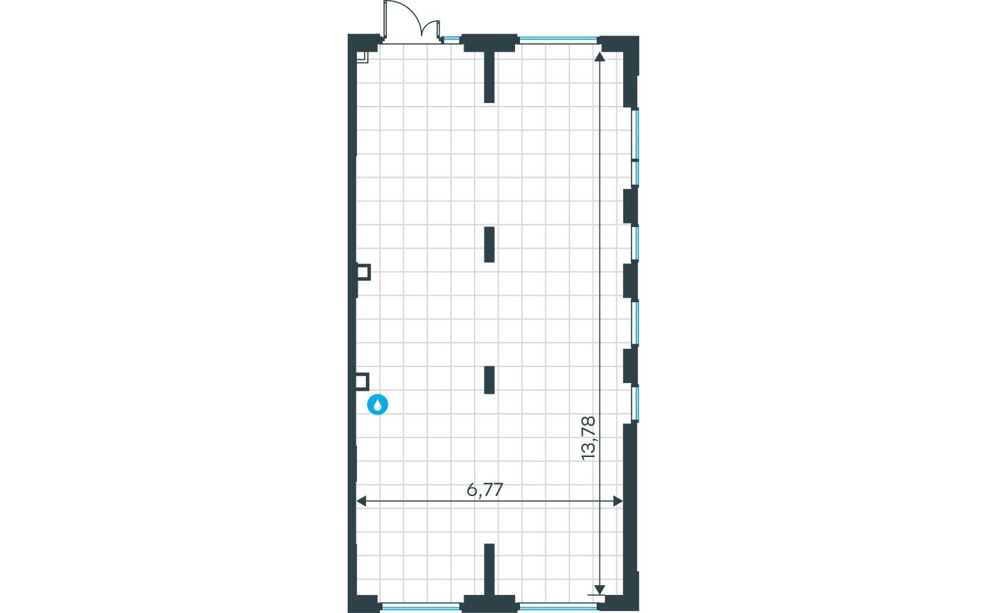 Планировка — Торговое помещение, 95.0 м²