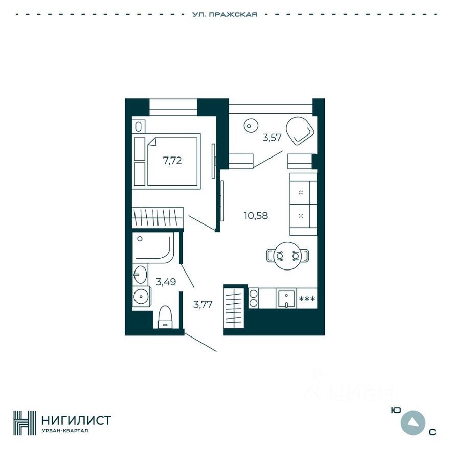 1к. квартира