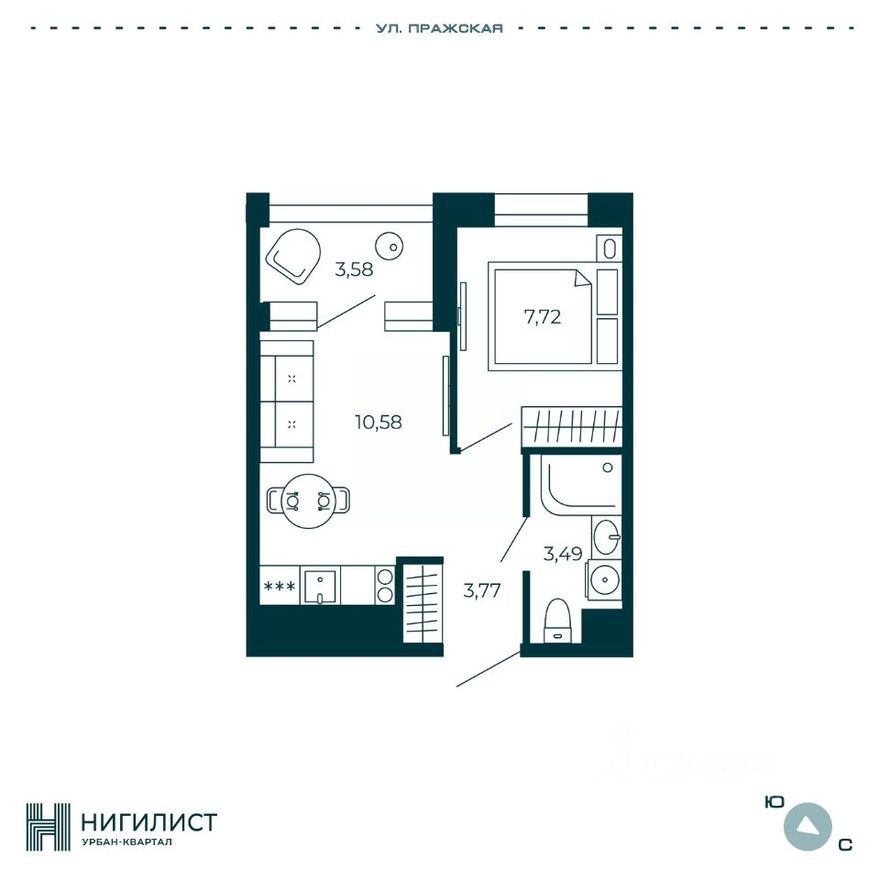 1к. квартира