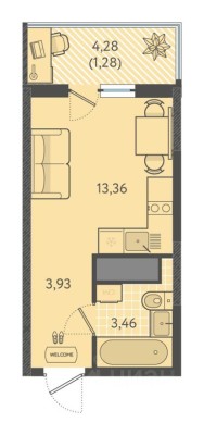 1к. квартира