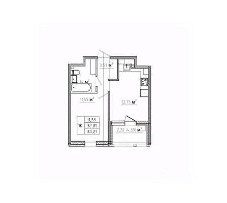 1к. квартира