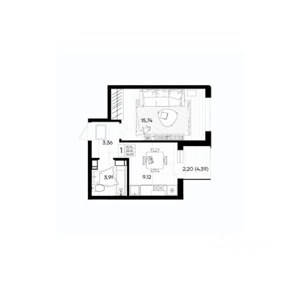 1к. квартира