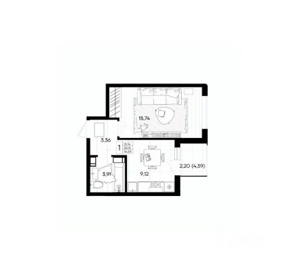 1к. квартира