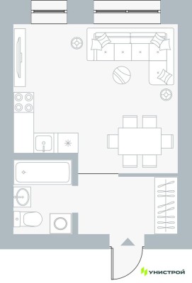 1к. квартира