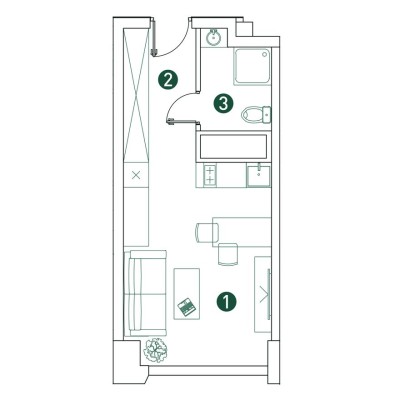 1к. квартира