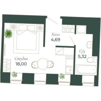 9к. квартира