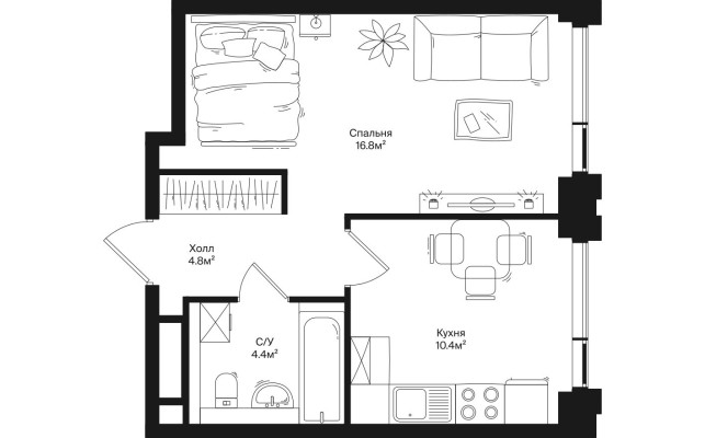 1к. квартира