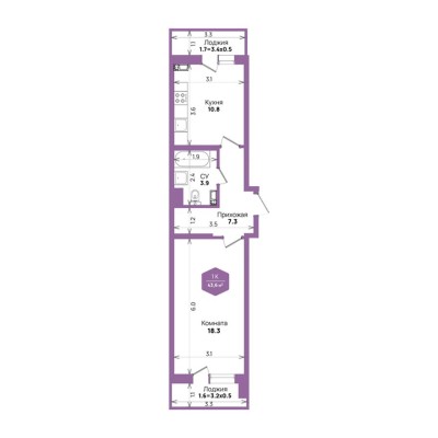 1к. квартира